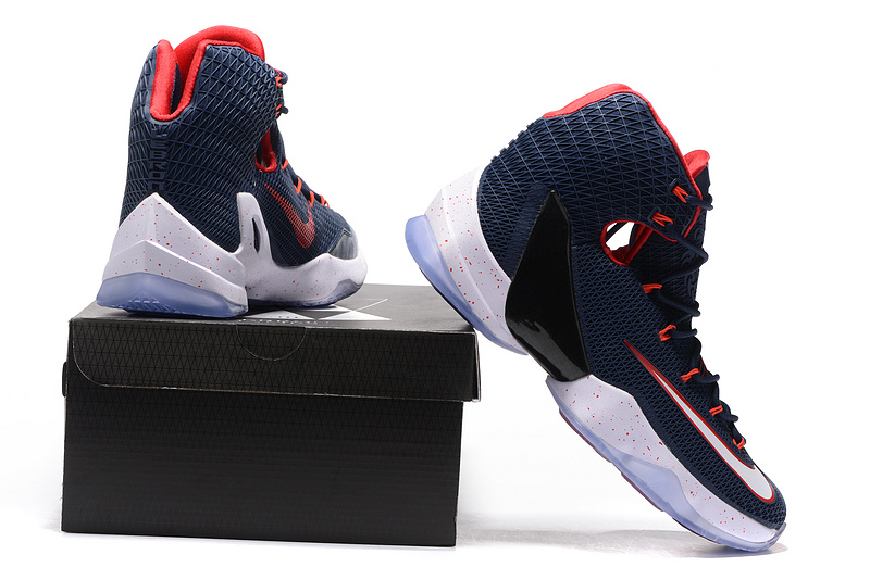 New Nike Lebron 13 Elite Deep Blue Red Shoes - Click Image to Close