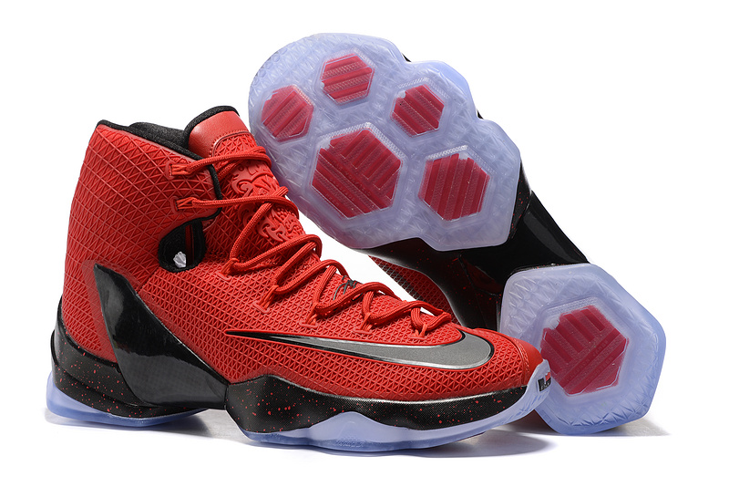 New Nike Lebron 13 Elite Red Black Shoes - Click Image to Close