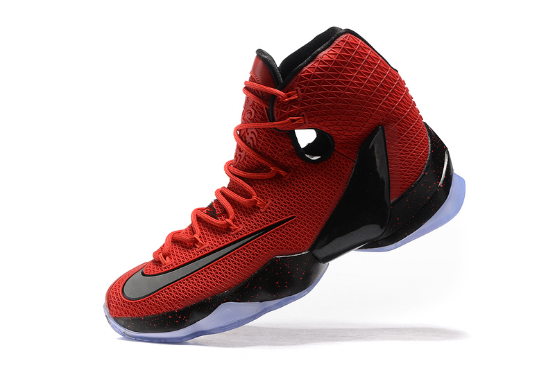 New Nike Lebron 13 Elite Red Black Shoes - Click Image to Close