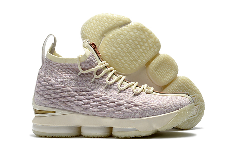 New Nike Lebron 15 Rose Golden Shoes - Click Image to Close