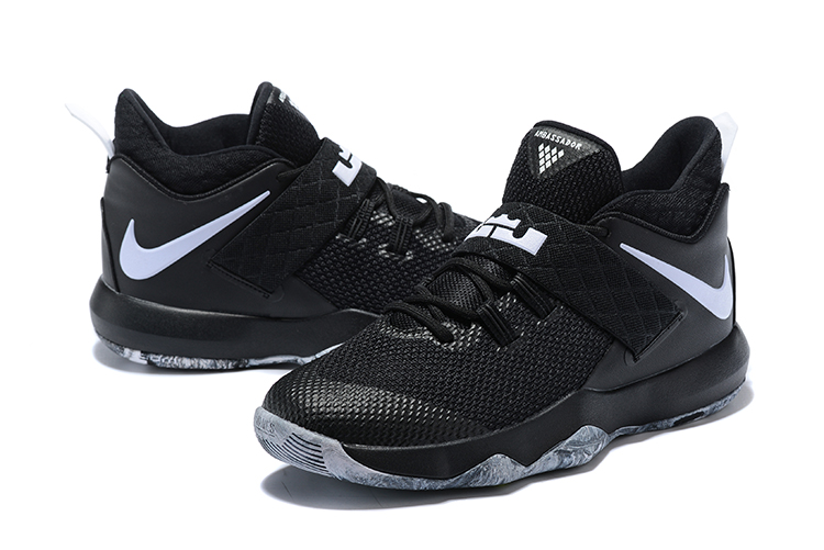 New Nike Lebron Ambassador 10 Black White Shoes - Click Image to Close