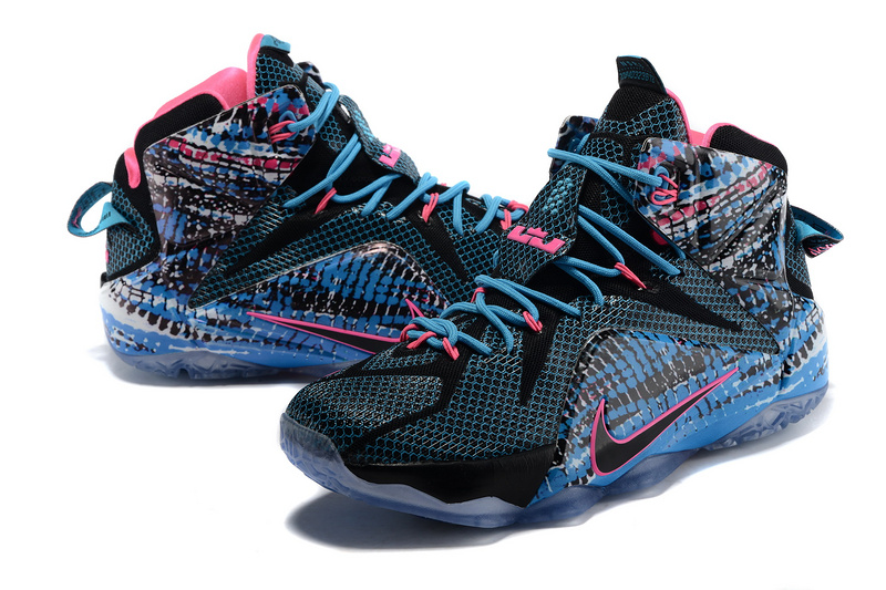 New Nike Lebron James 12 South Beach Shoes - Click Image to Close