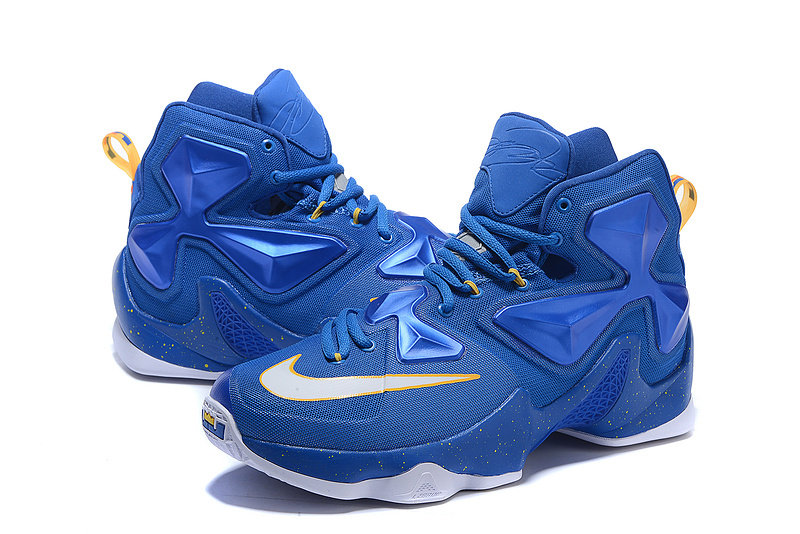 New Nike Lebron James 13 Blue White Shoes - Click Image to Close