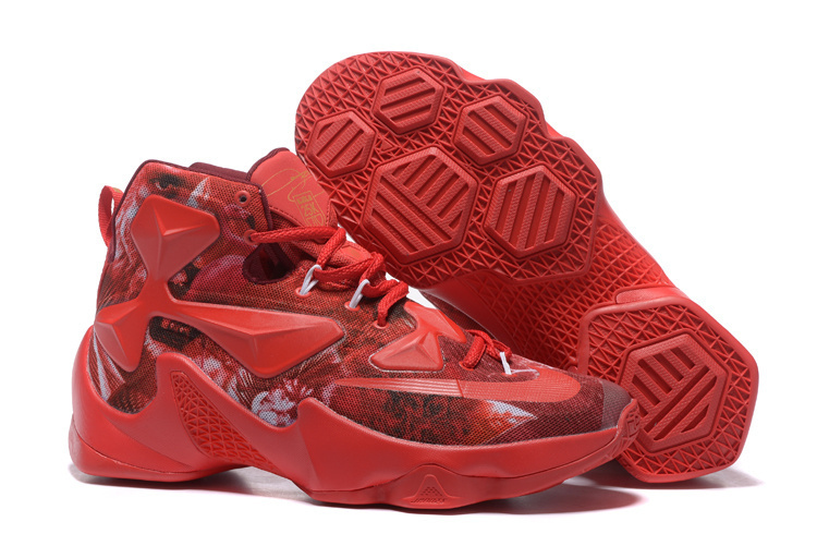 New Nike Lebron James 13 Colorful Red 25K Customize Shoes