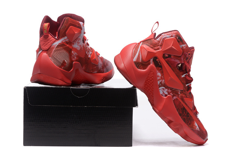 New Nike Lebron James 13 Colorful Red 25K Customize Shoes