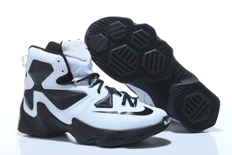 New Nike Lebron James 13 Panda White Black Shoes - Click Image to Close