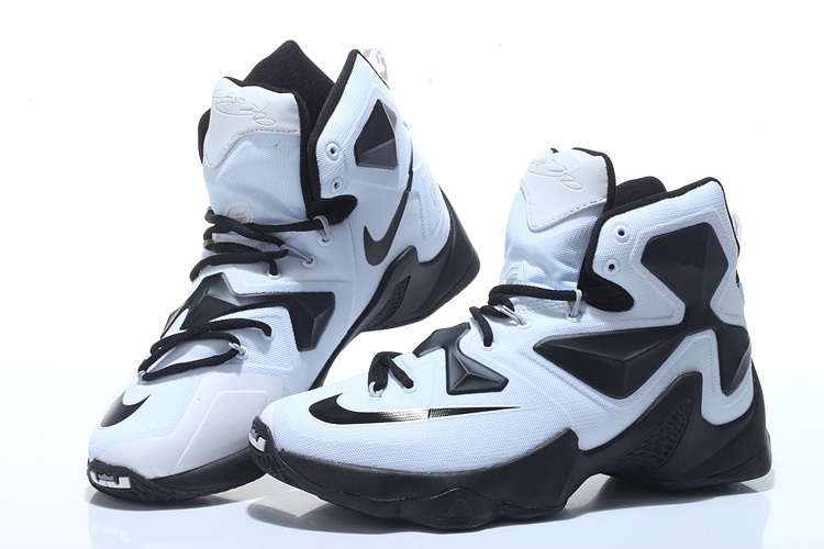 New Nike Lebron James 13 Panda White Black Shoes - Click Image to Close