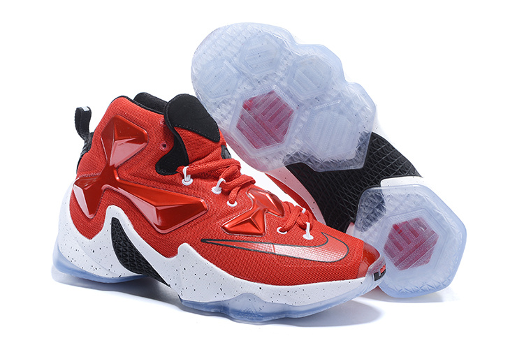 New Nike Lebron James 13 Red White Shoes