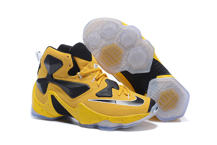 New Nike Lebron James 13 Yellow Black Shoes - Click Image to Close