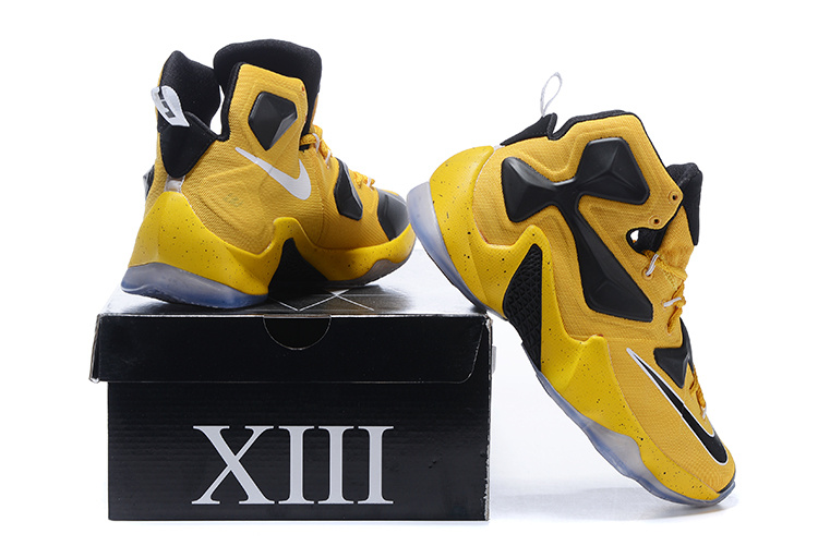 New Nike Lebron James 13 Yellow Black Shoes - Click Image to Close