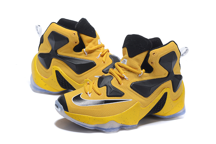 New Nike Lebron James 13 Yellow Black Shoes - Click Image to Close