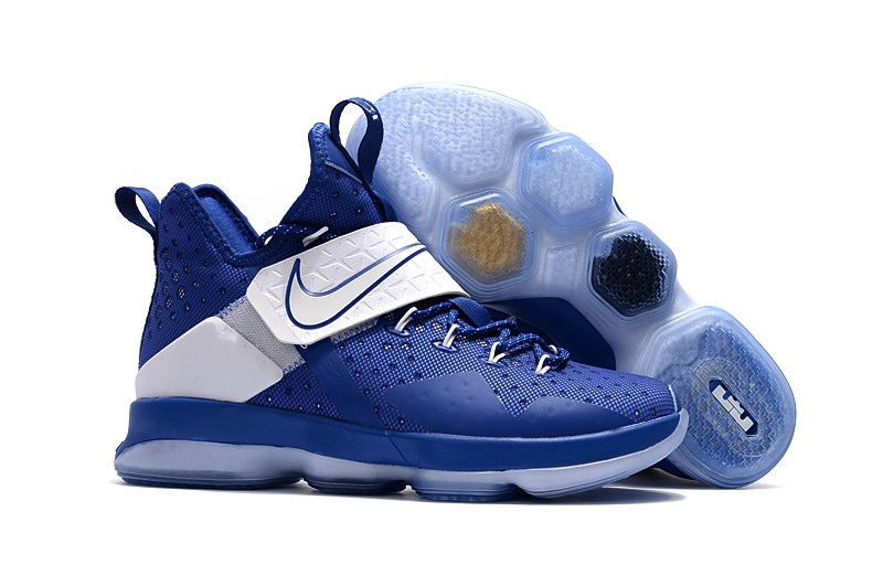 New Nike Lebron James 14 Sport Blue White Shoes