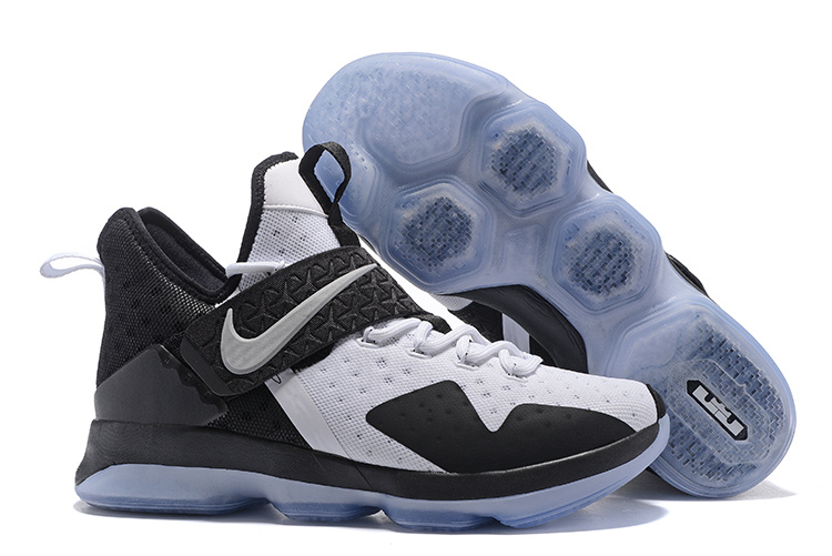 New Nike Lebron James 14 White Black Shoes - Click Image to Close