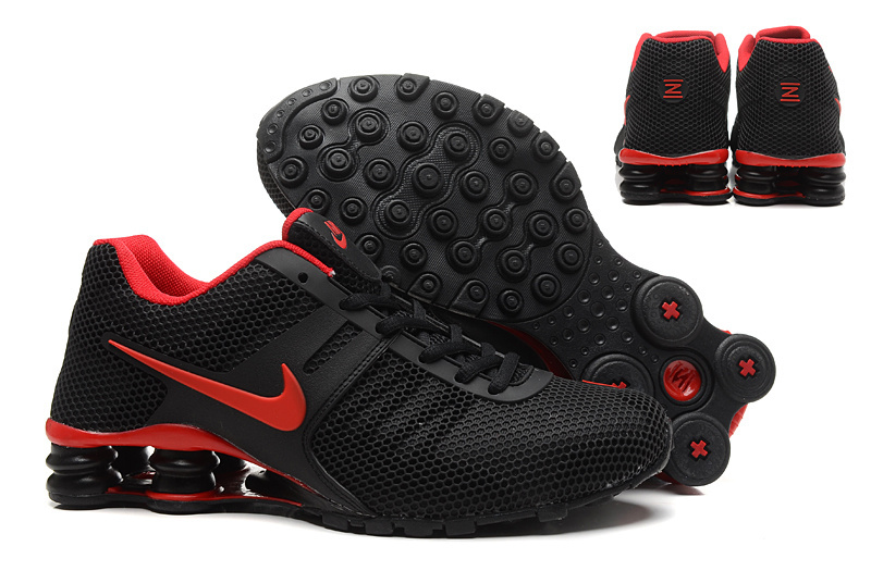 New Nike Shox Current Black Red Shoes - Click Image to Close