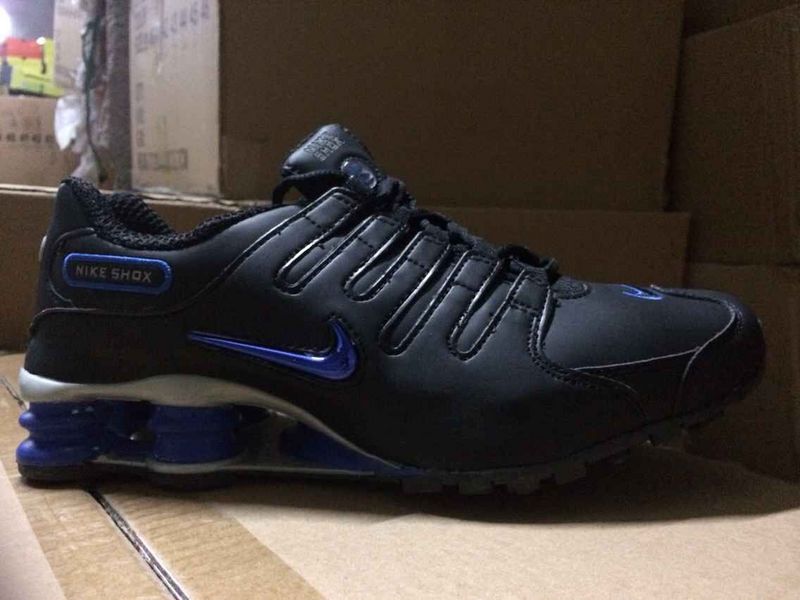 New Nike Shox NZ Black Royal Blue Shoes - Click Image to Close