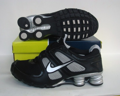 New Nike Shox R5 Black Silver Shoes - Click Image to Close