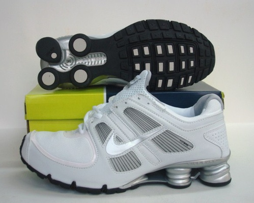 New Nike Shox R5 White Grey Shoes