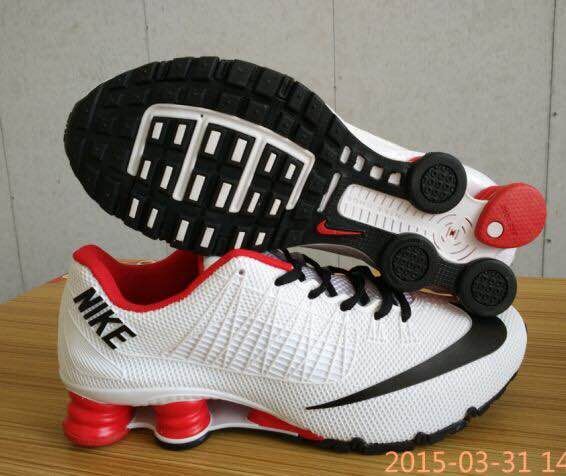 New Nike Shox Turbo White Red Black Shoes - Click Image to Close