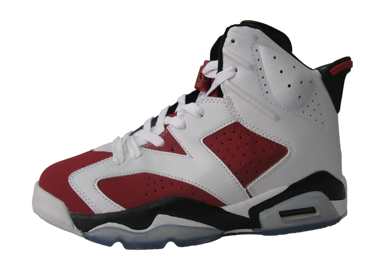 New Retro Nike Jordan 6 White Red Black Shoes - Click Image to Close