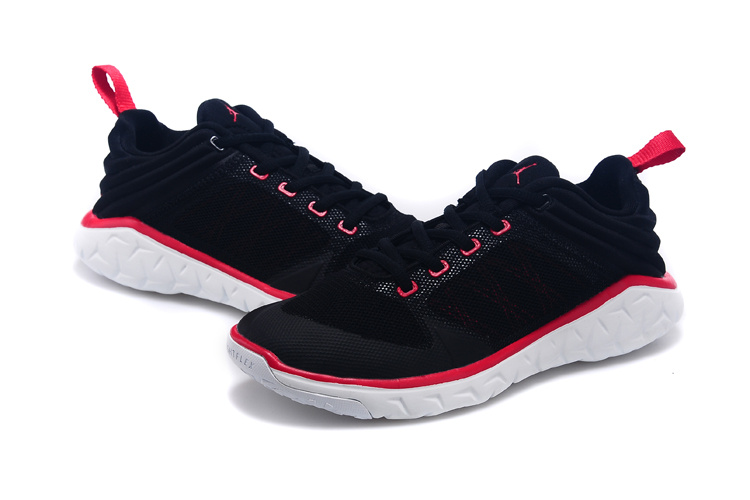 New Women Nike Air Jordan Running Shoes Black Red White