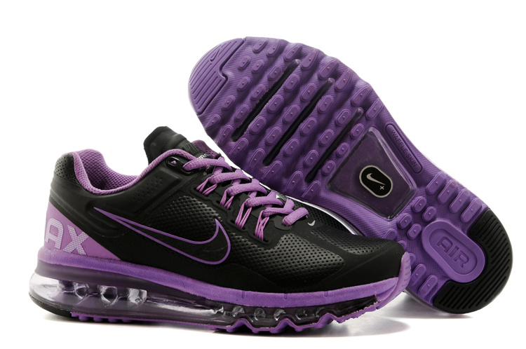 New Women Nike Air Max Black Purple Shoes