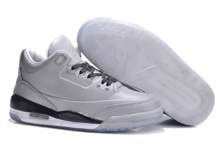 Nike Womens Jordan 5Lab3 Grey Black White Shoes - Click Image to Close