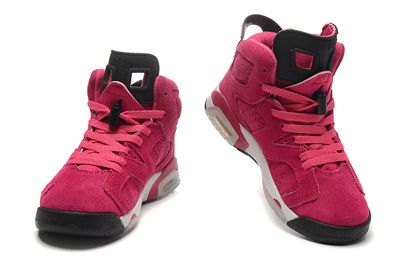 Women's Nike Jordan 6 Pink White Shoes