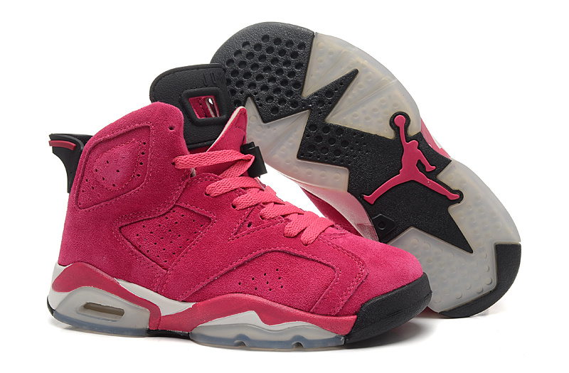 Women's Nike Jordan 6 Pink White Shoes