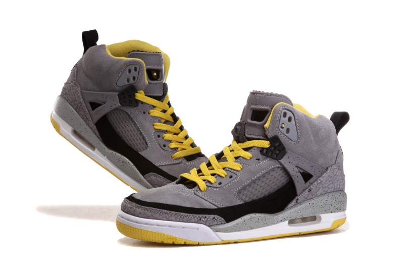 Nike Jordan 3.5 Suede Grey Black White Yellow Shoes - Click Image to Close