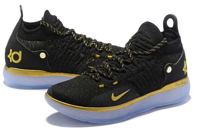 kd shoes black and gold