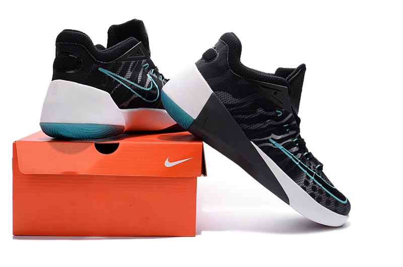 Nike 2015 Paul George Low Black Snake Skin Blue White Shoes