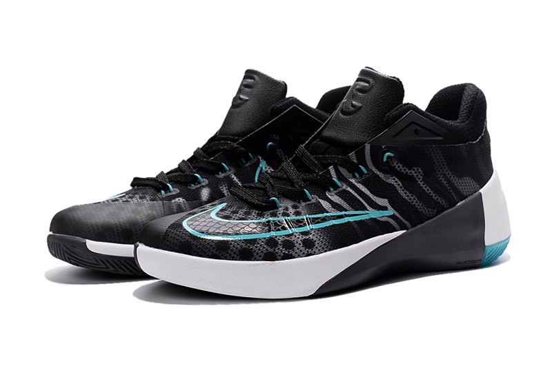 Nike 2015 Paul George Low Black Snake Skin Blue White Shoes