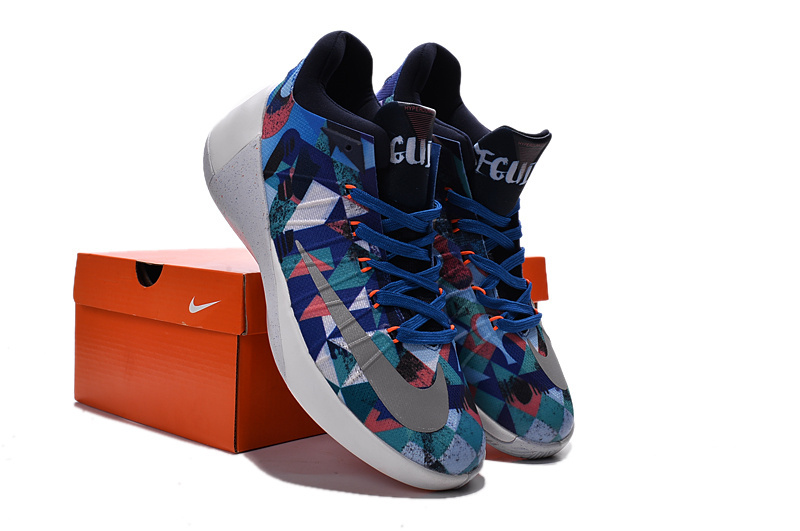 Nike 2015 Paul George Low Rio Blue Red Shoes - Click Image to Close