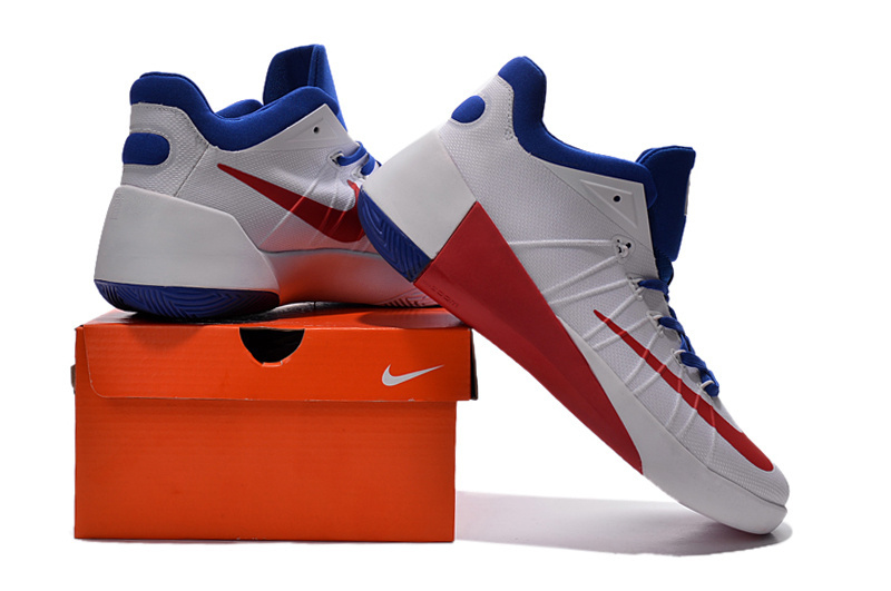Nike 2015 Paul George Low Washington White Blue Red Shoes - Click Image to Close