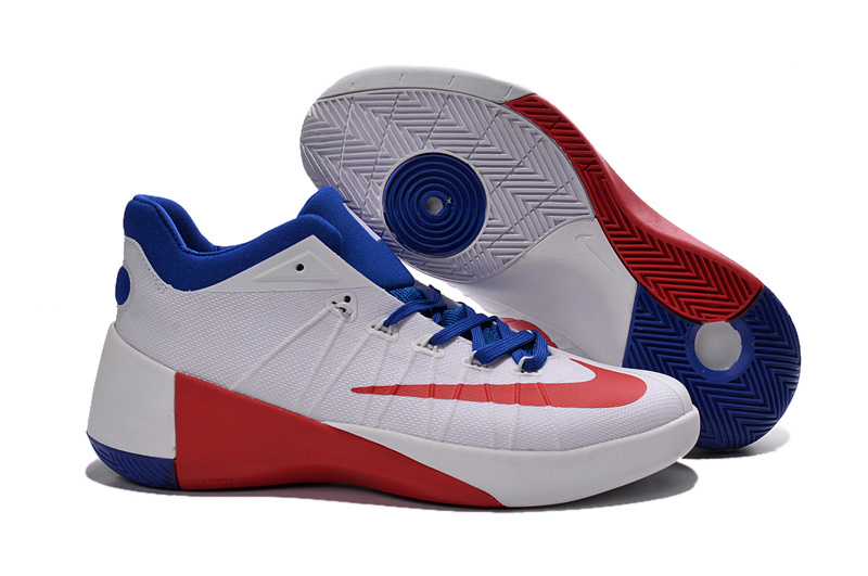 Nike 2015 Paul George Low Washington White Blue Red Shoes