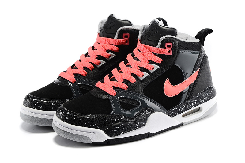 Nike Air Flight 89 AJ4 Black Red Shoes - Click Image to Close