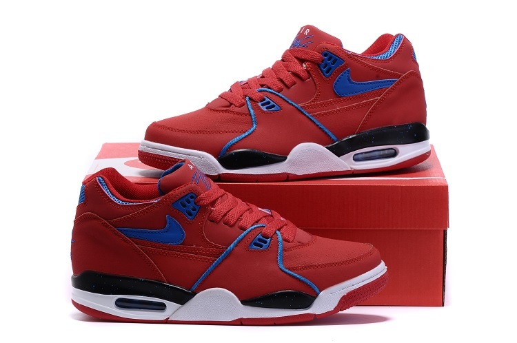 Nike Air Flight 89 All Red Blue Shoes