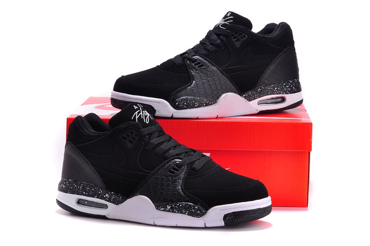 nike air flight classic black and white