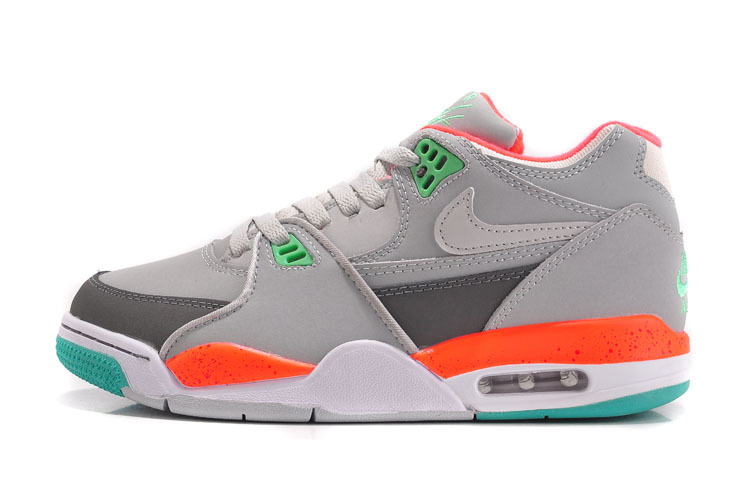 Nike Air Flight 89 Grey Orange White Green For Women