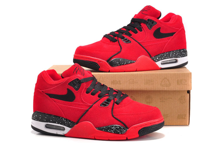 Nike Air Flight 89 Red Black For Women - Click Image to Close