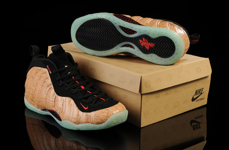 New 2014 Air Foamposite One Black Coffe Red - Click Image to Close