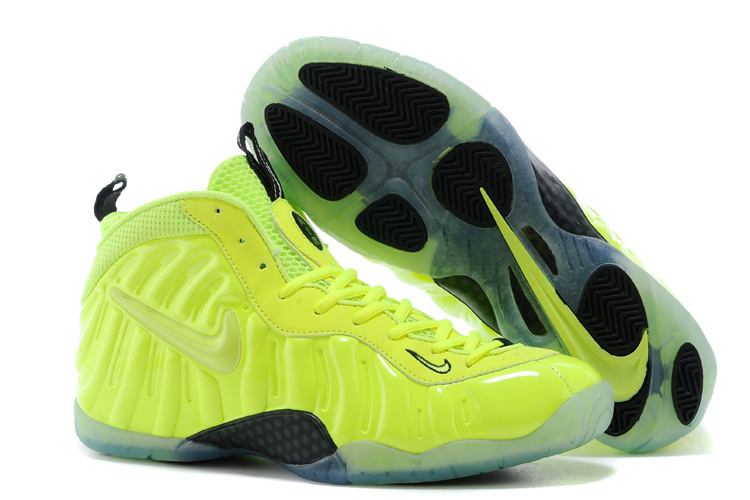 Nike Air Foamposite One Green Black Shoes - Click Image to Close