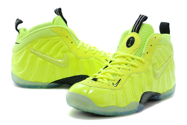 Nike Air Foamposite One Green Black Shoes - Click Image to Close