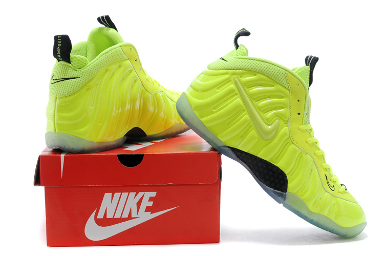 Nike Air Foamposite One Green Black Shoes - Click Image to Close