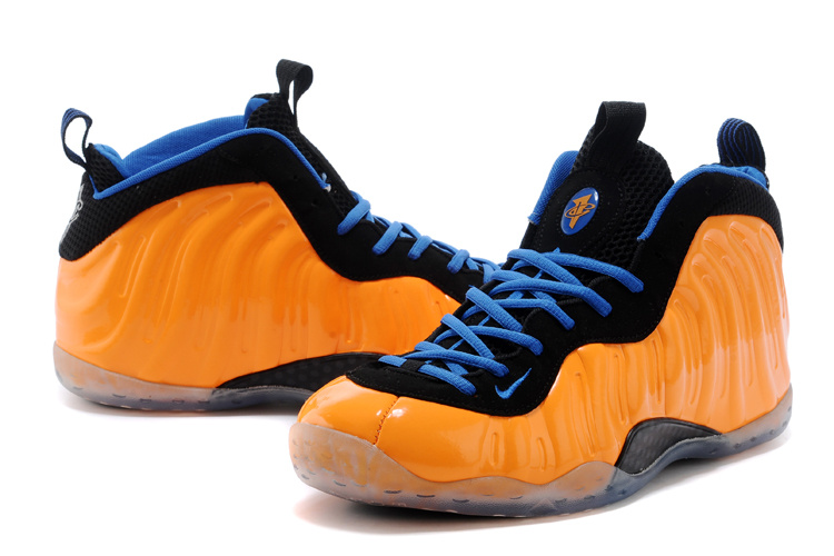 Nike Air Foamposite One Orange Black Blue Shoes