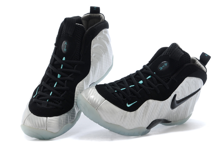 Nike Air Foamposite One White Black Shoes - Click Image to Close