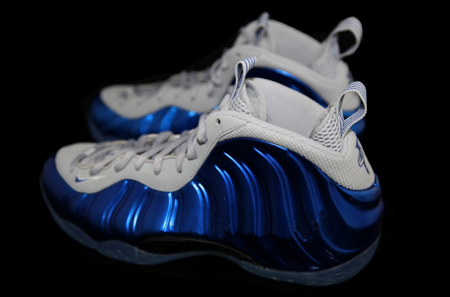 2014 Air Foamposite One White Blue Shoes - Click Image to Close