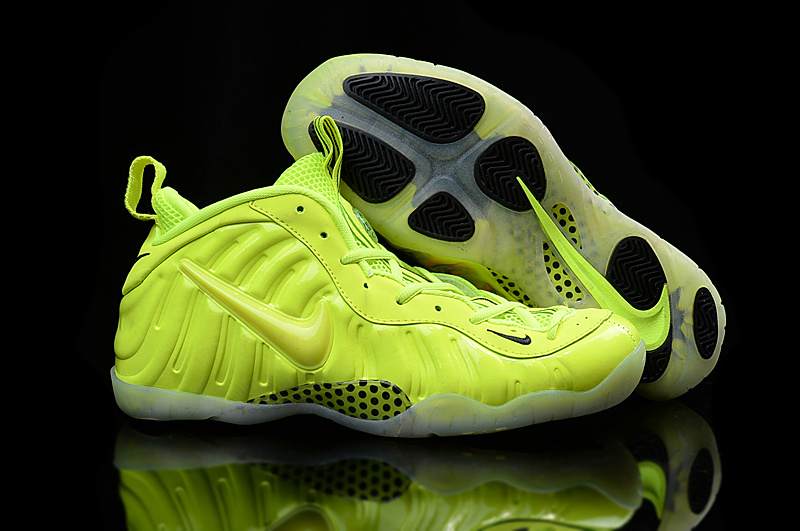 Nike Air Foamposite Penny All Fluorscent Green Shoes - Click Image to Close