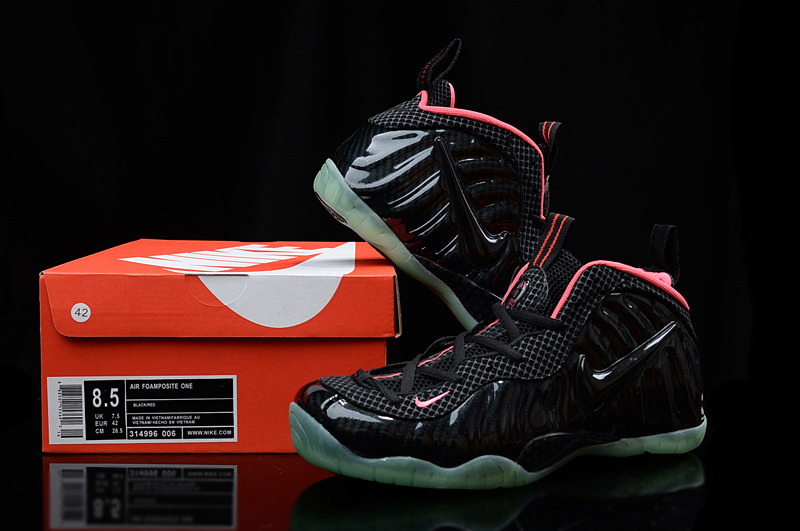 Nike Air Foamposite Penny Black Red Shoes - Click Image to Close