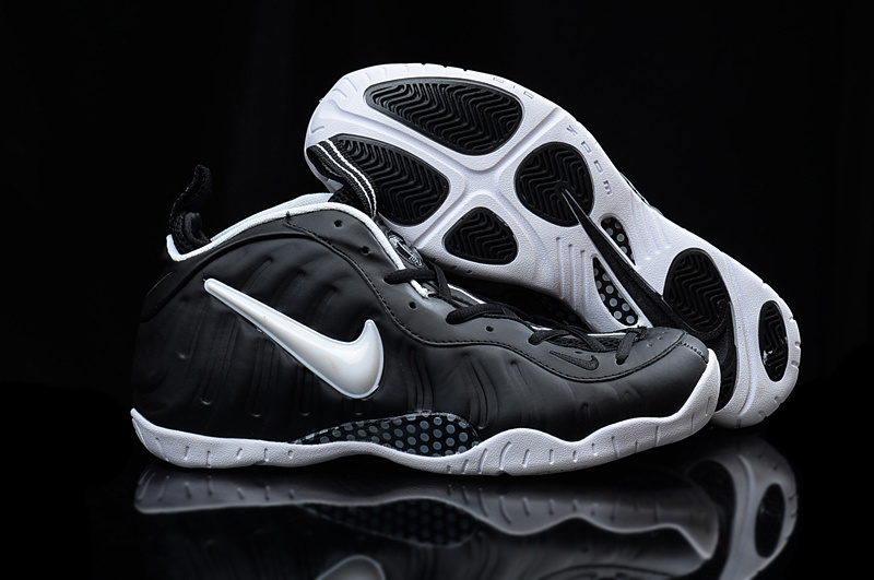 Nike Air Foamposite Penny Black White Shoes - Click Image to Close